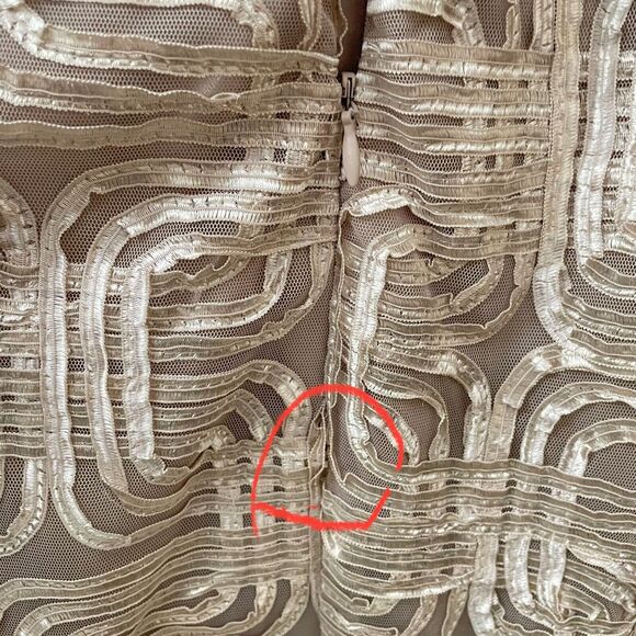 Jessica Howard Evenings Halter Cocktail Dress Satin Embellished Size 8 *Flaw* - Picture 8 of 16